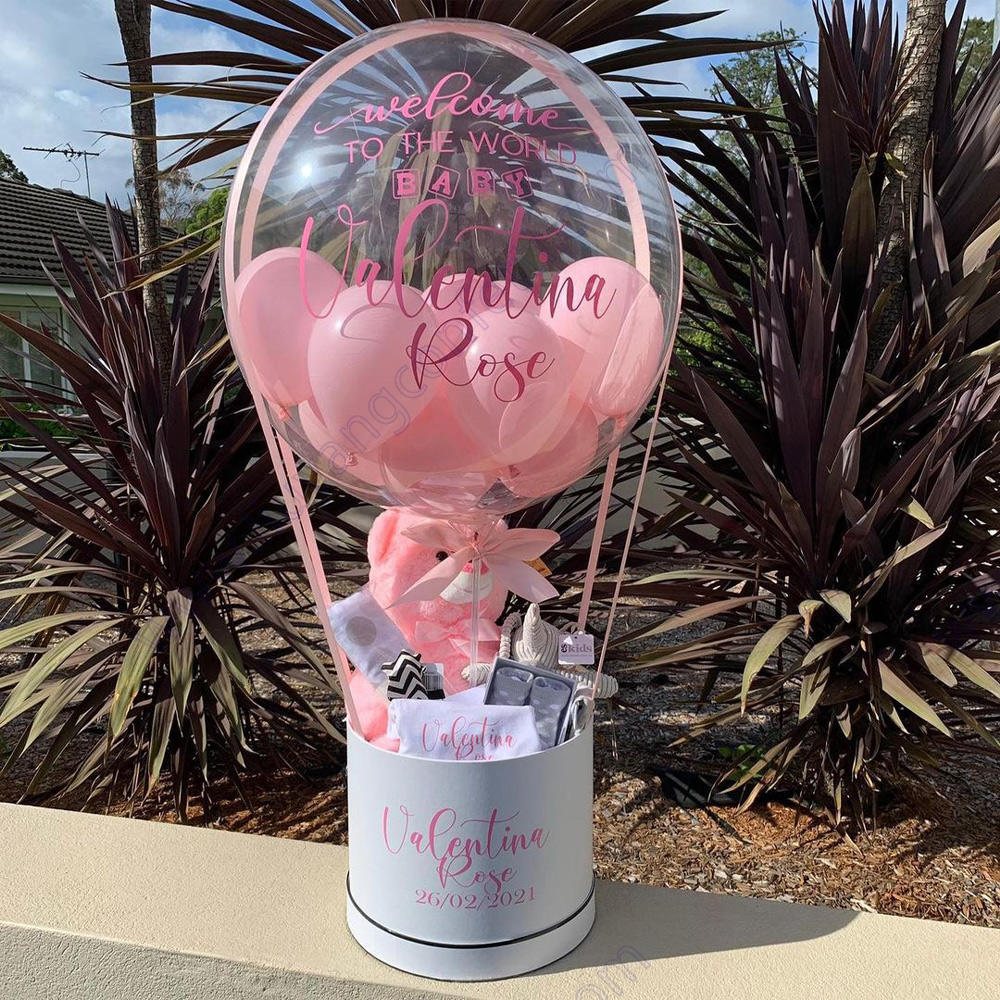 Party Games Gender Reveal - Gift Hamper Balloon Box Set Backdrop