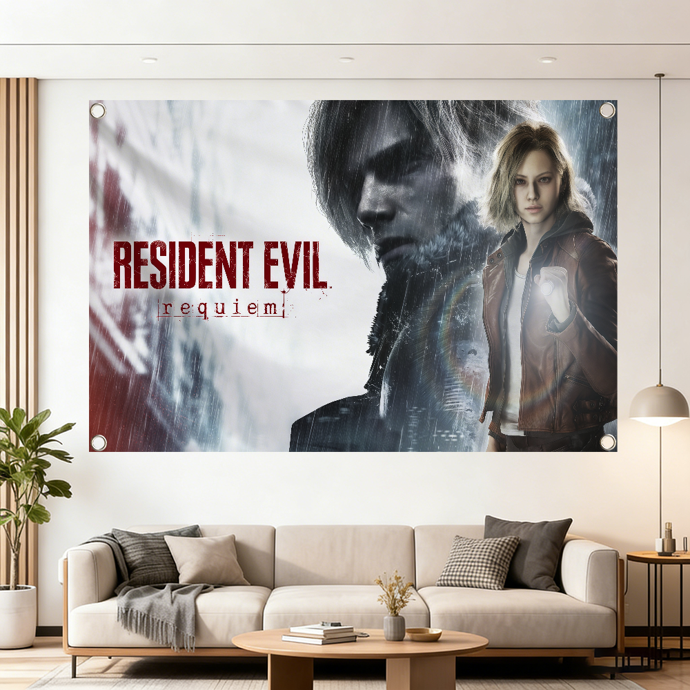 Party Games Best - Game R-Resident Evil Requiem flag Decoration