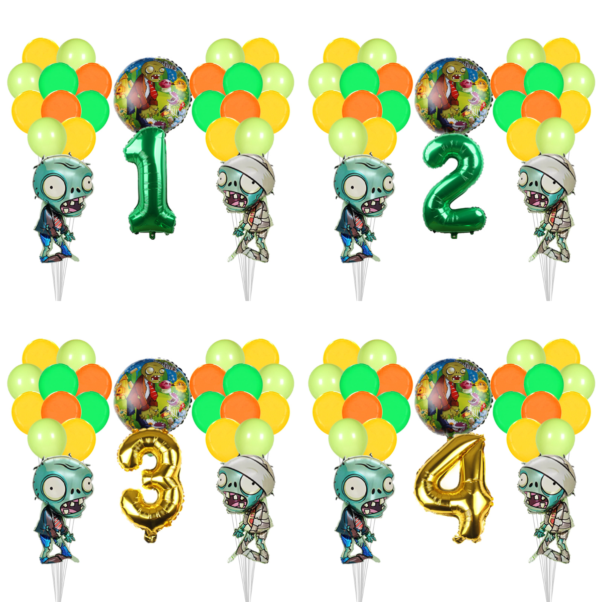 Party Games Bunny - Plants vs Zombies Game Balloon Set