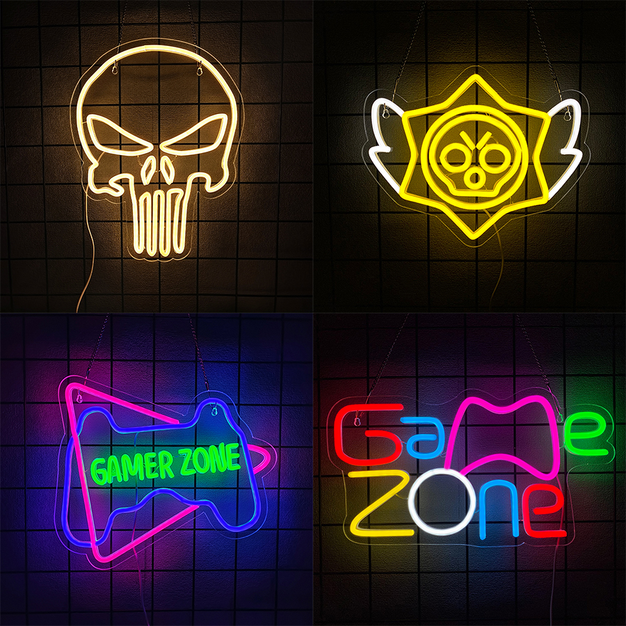 Party Games Best - Game Zone Led Neon Sign, Strange