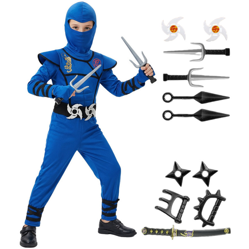 Black and Blue Ninja Costume f - Party Games Crazy ulasan dan harga