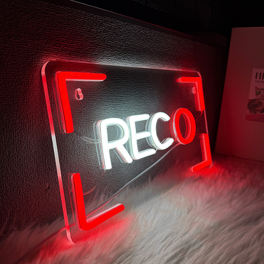 REC Neon Sign For Wall Decor,L - Party Games Stream ulasan dan harga