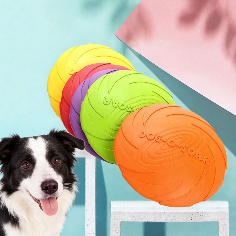 Multicolor Silicone Dog Frisbe - Frisbee Freestyle Disc ulasan dan harga