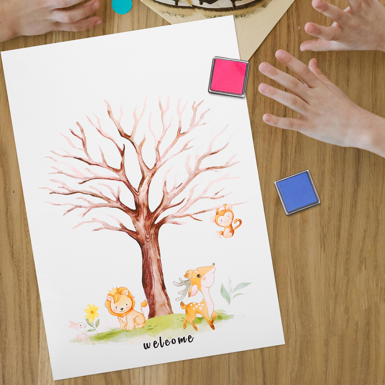 1Set Gender Reveal Fingerprint - Book Party Games ulasan dan harga