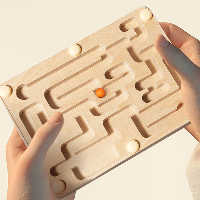 Small Wooden Balance Bead Maze - Party Games At Home ulasan dan harga