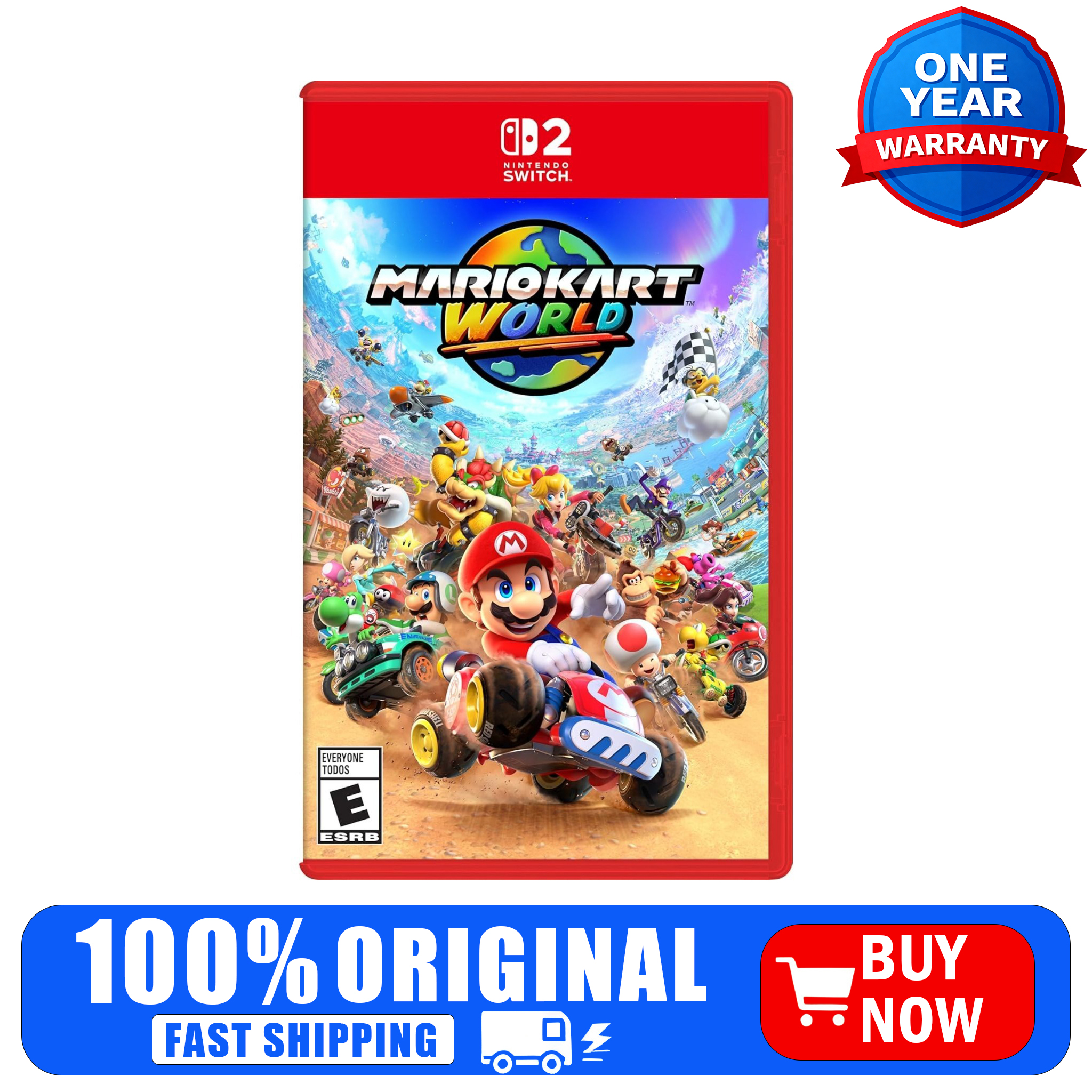Mario Kart World Physical Vide - Party Games Nintendo Switch ulasan dan harga