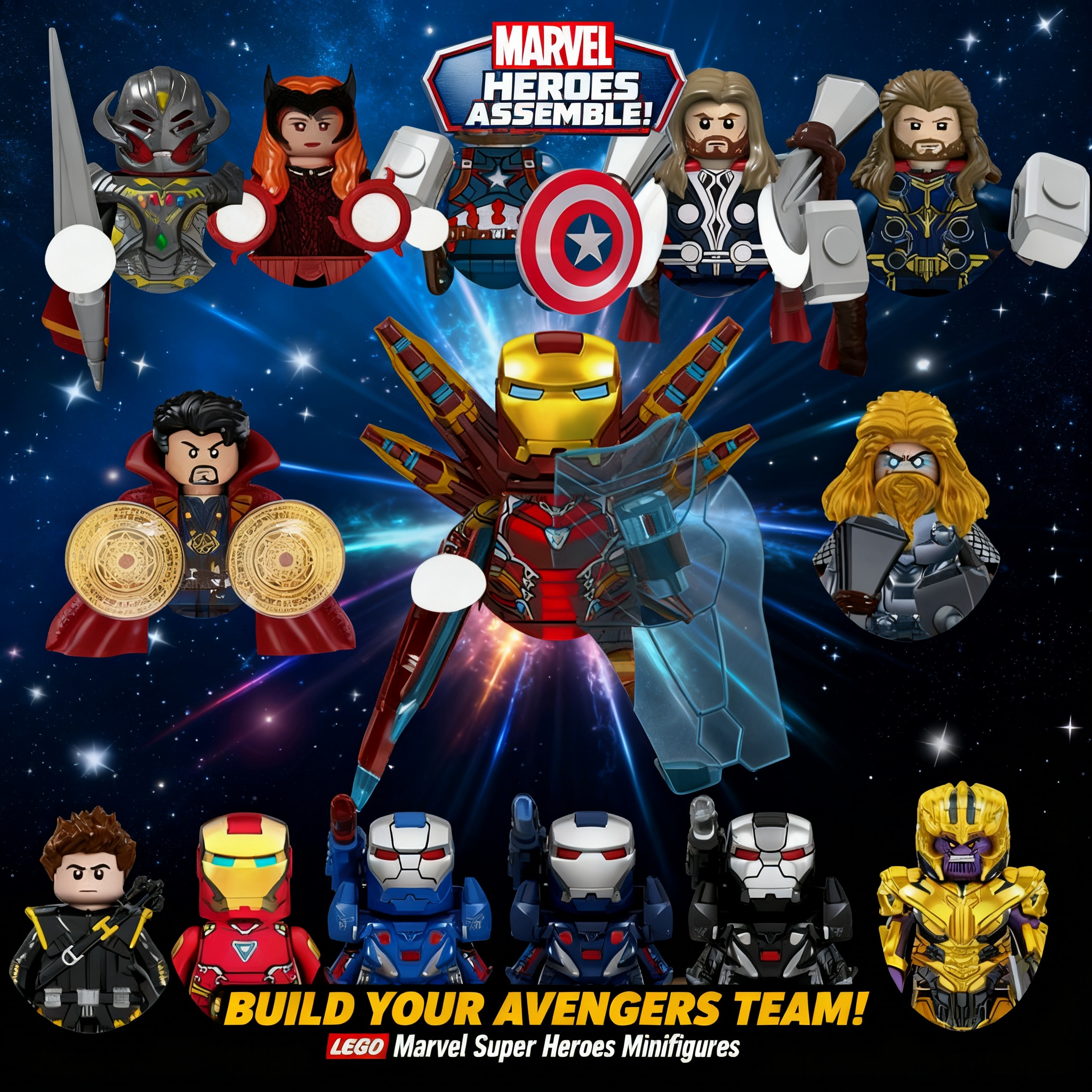2026 Marvel Building Blocks Br - Party Games Crazy ulasan dan harga