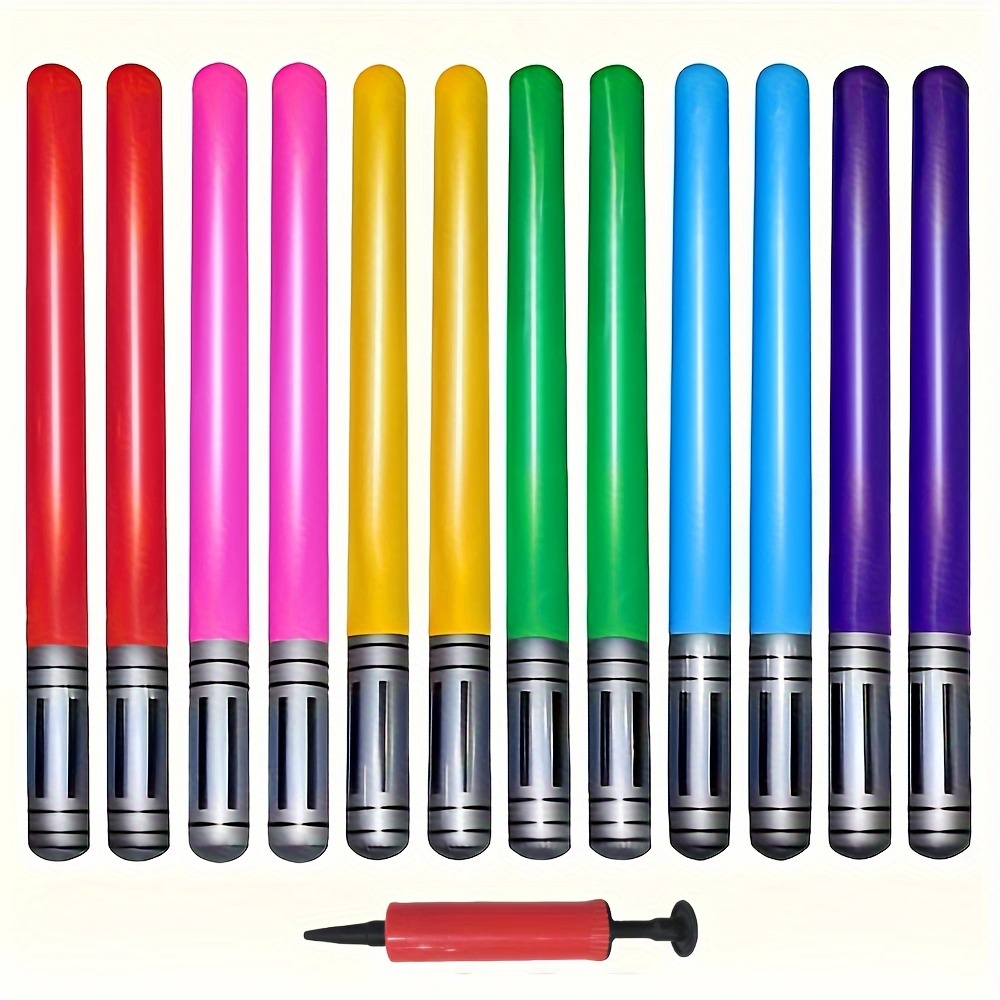 12 Inflatable Swords, Colorful - Party Games No Props ulasan dan harga
