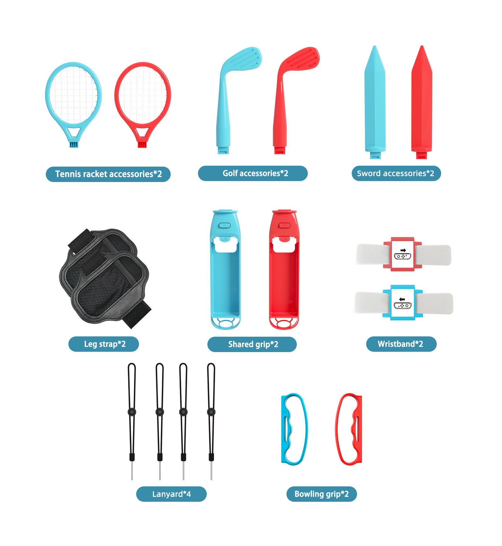 18 in 1 Accessories Kit for Sw - Party Games Nintendo Switch ulasan dan harga