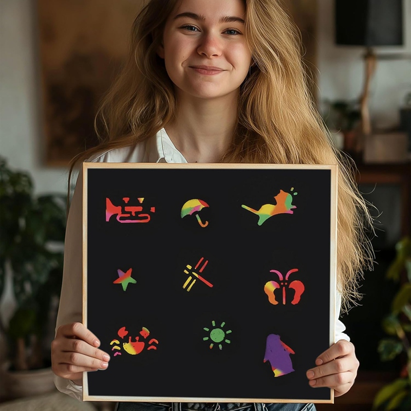 Scratch Paper Art Set, Black C - Party Games Kit ulasan dan harga