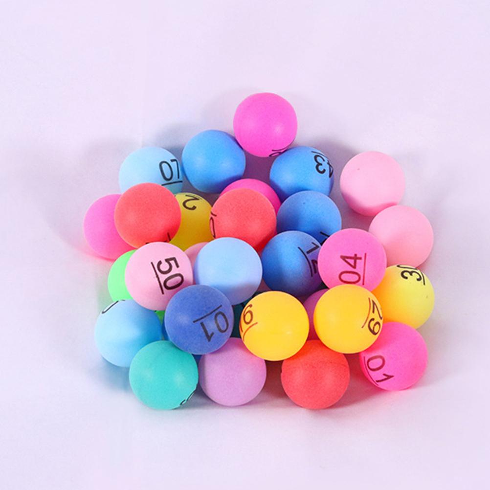 50 Pcs Colorful Number Balls P - Party Games Jenga ulasan dan harga