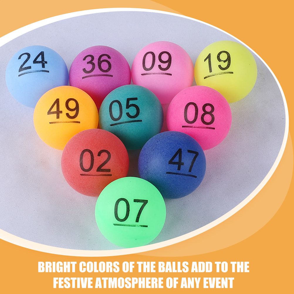 50 Pcs Colorful Number Balls P - Party Games Jenga ulasan dan harga