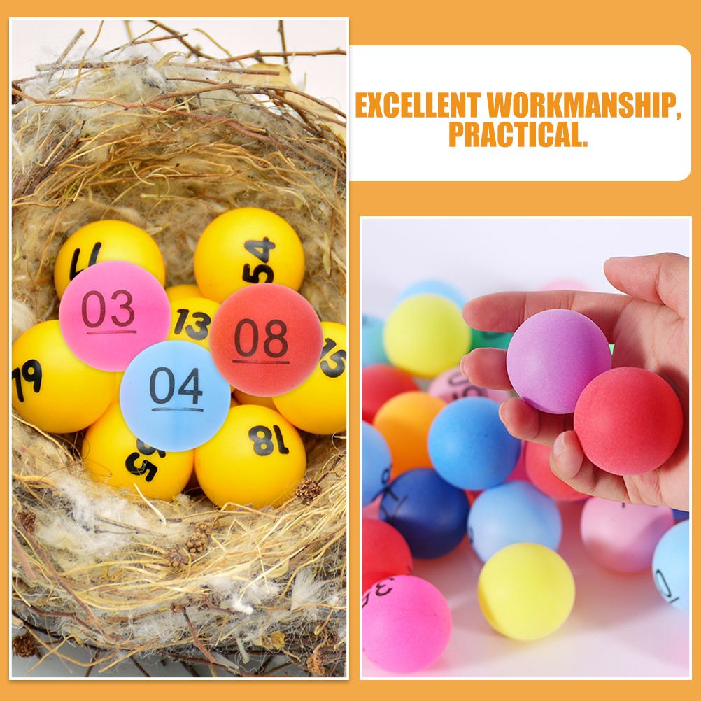 50 Pcs Colorful Number Balls P - Party Games Jenga ulasan dan harga
