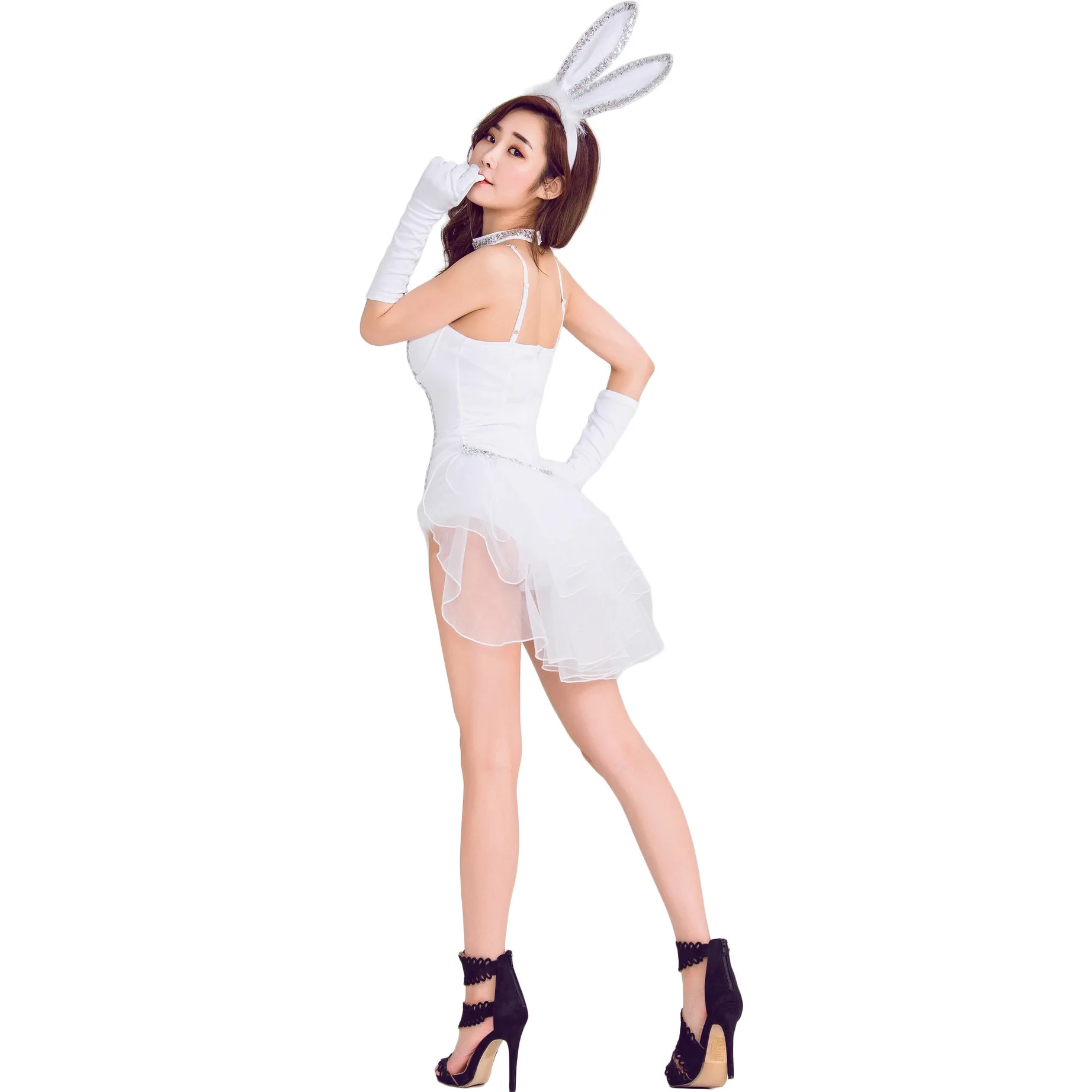 White Sexy Tuxedo Bunny Girl C - Party Games Bunny ulasan dan harga