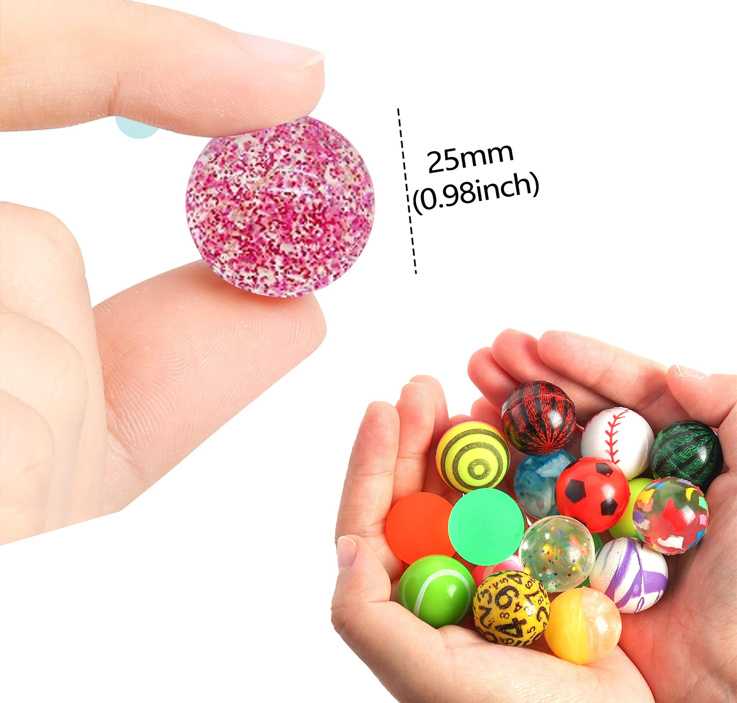6/100PCS Halloween Bouncy Ball - Party Games Gender Reveal ulasan dan harga