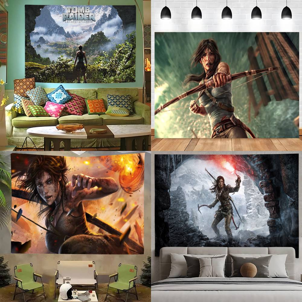 1pc Tomb Raider Game Photograp - Party Games Stream ulasan dan harga