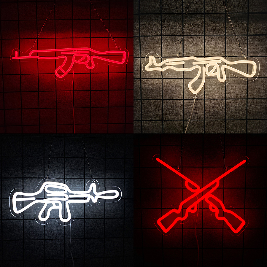 Gun Series Neon Sign For Wall  - Party Games Best ulasan dan harga
