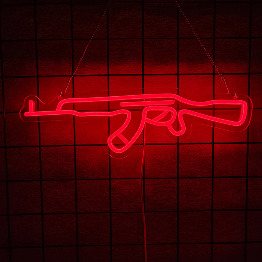 Gun Series Neon Sign For Wall  - Party Games Best ulasan dan harga
