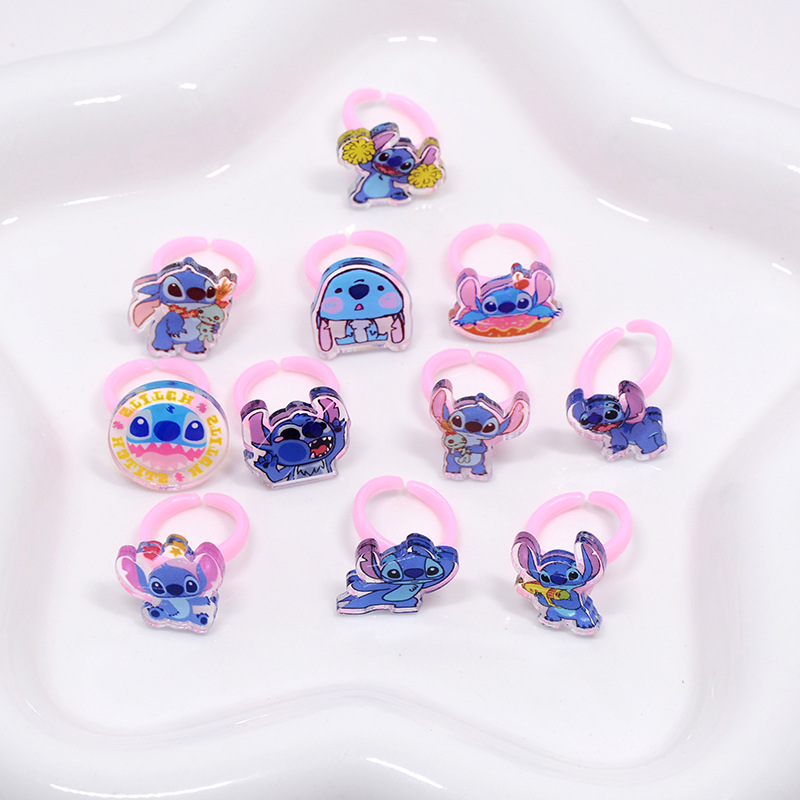 Stitch Acrylic Ring 10/20pcs K - Party Games Crazy ulasan dan harga