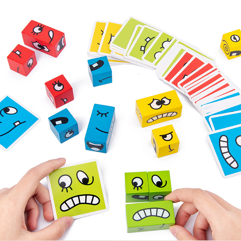 1Pcs Expressions Matching Puzz - Party Games At Home ulasan dan harga