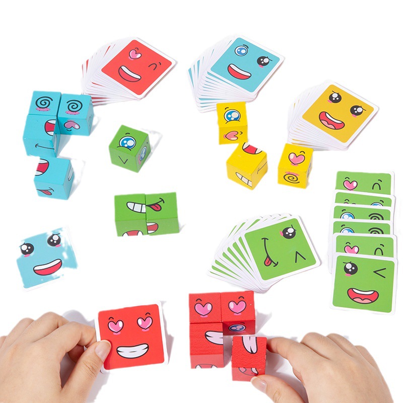 1Pcs Expressions Matching Puzz - Party Games At Home ulasan dan harga
