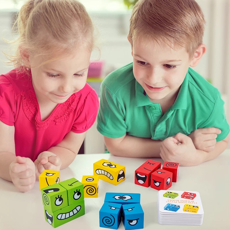 1Pcs Expressions Matching Puzz - Party Games At Home ulasan dan harga