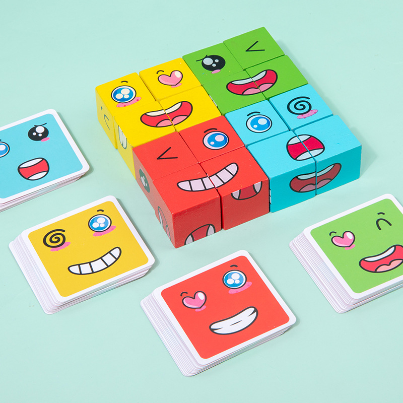 1Pcs Expressions Matching Puzz - Party Games At Home ulasan dan harga