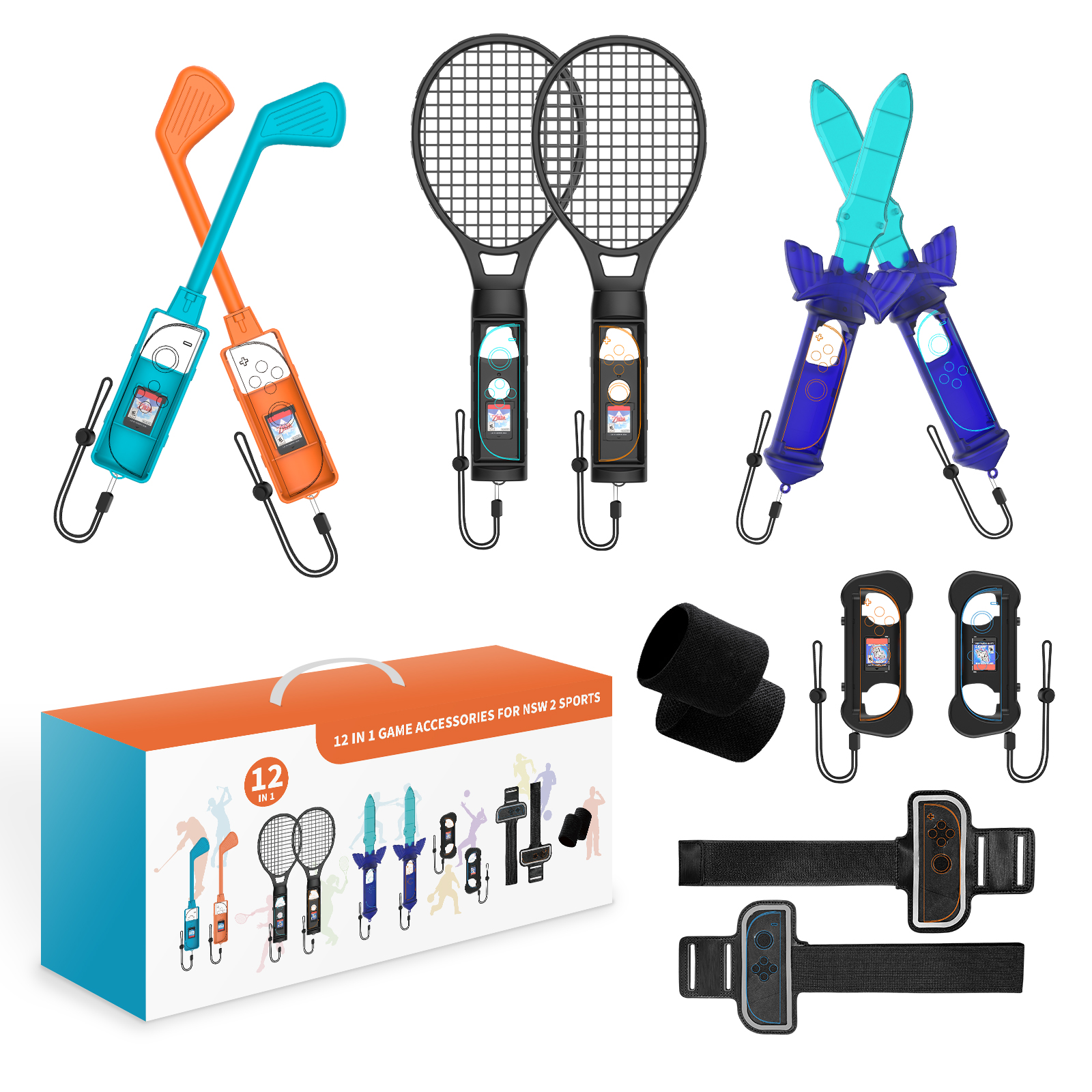 12 in 1 Sports Accessories Set - Party Games Nintendo Switch ulasan dan harga