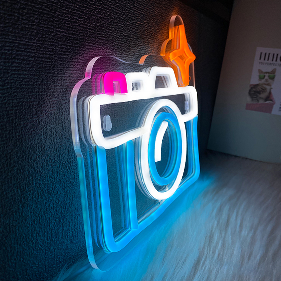 Camera Neon Sign For Wall Deco - Party Games Stream ulasan dan harga