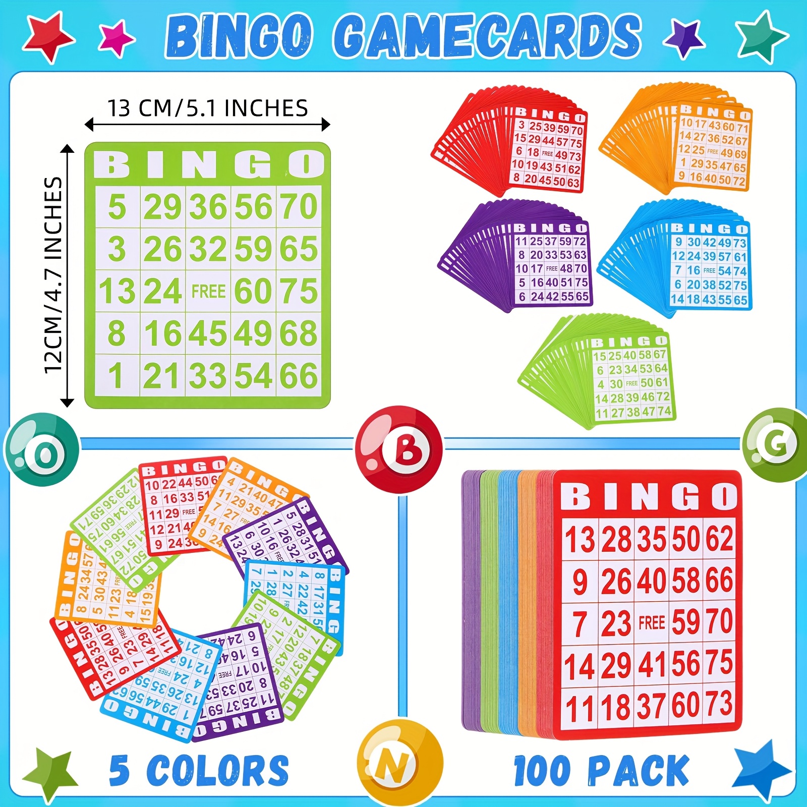 Set of 148 Bingo Game Cards in - Party Games Kit ulasan dan harga