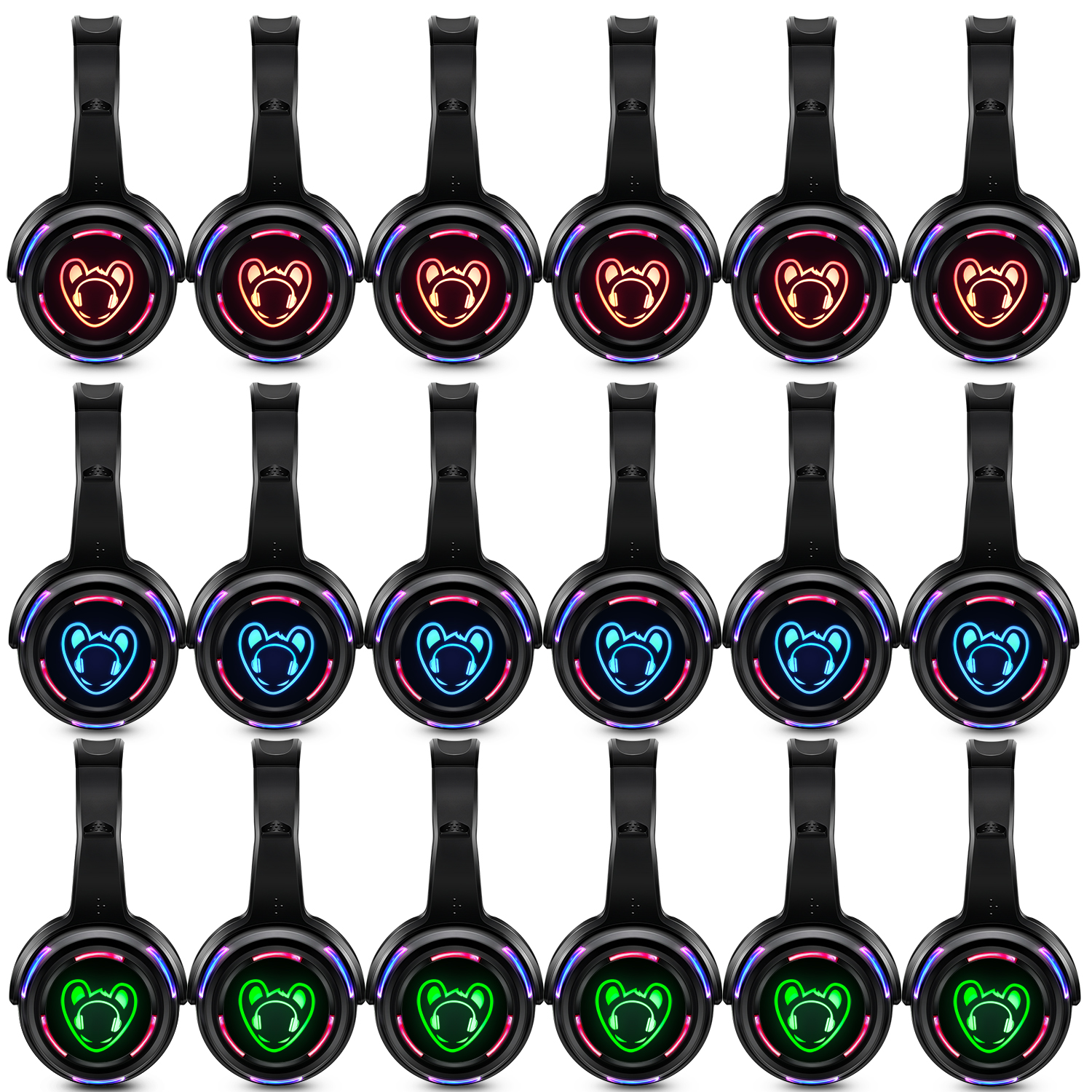 LED Flashing Light Silent Disc - Party Games Mobile ulasan dan harga