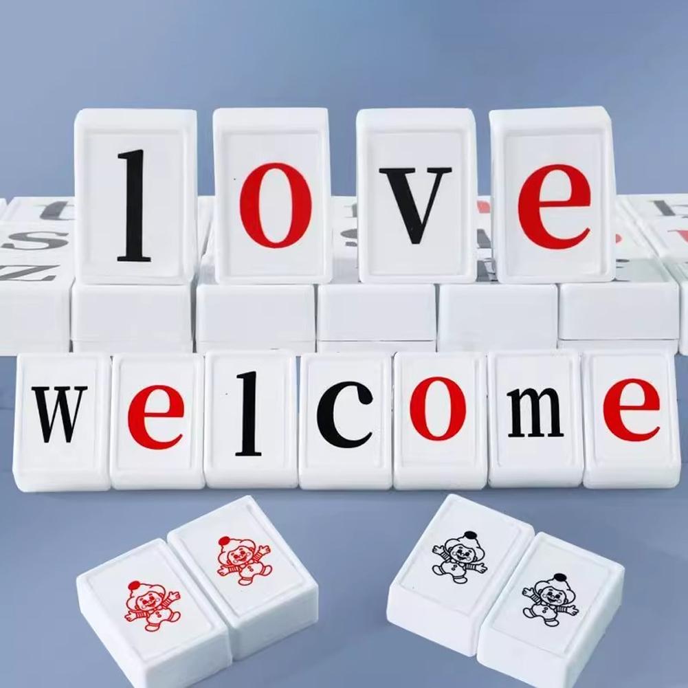 Kids Alphabet Mahjong Set Word - Party Games No Props ulasan dan harga