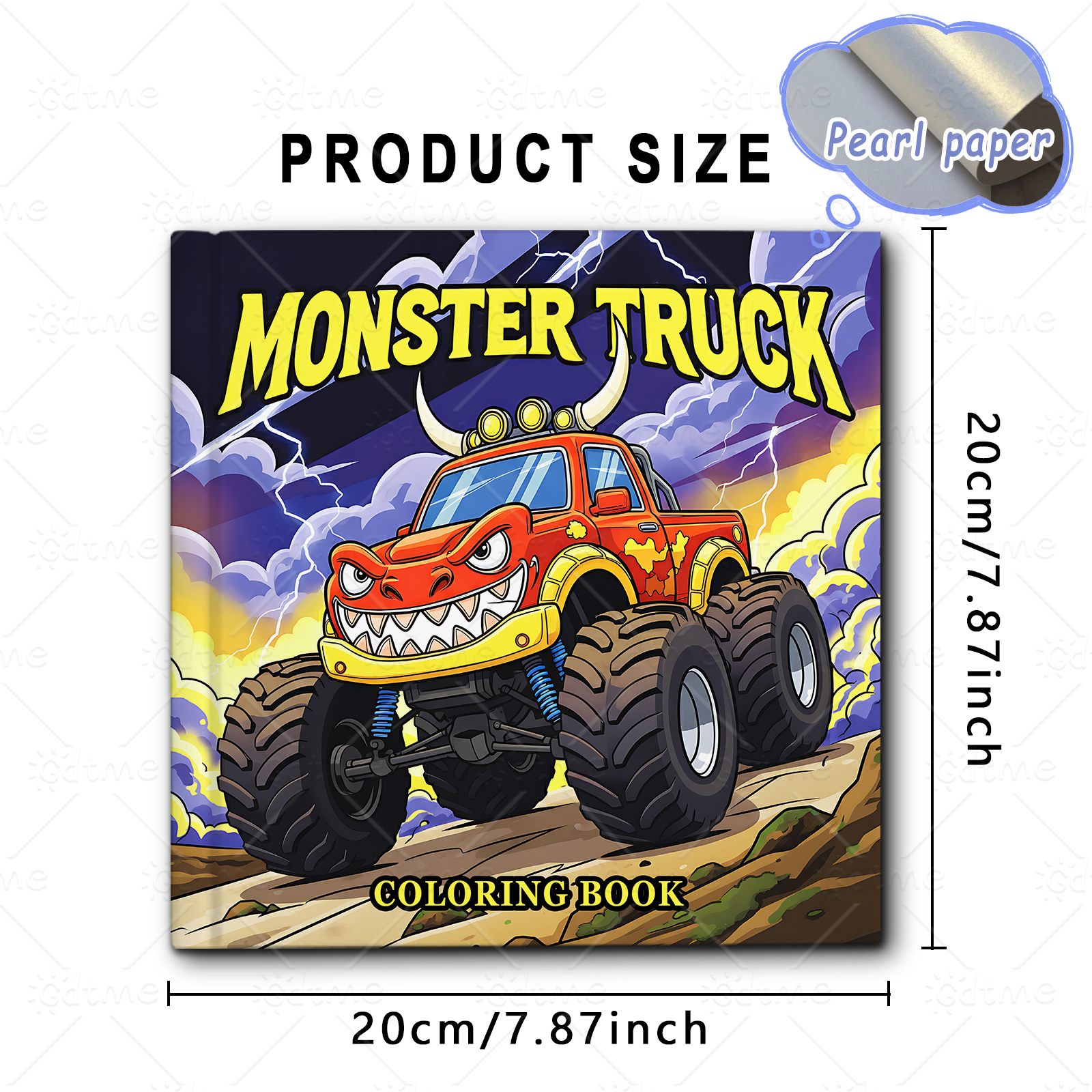 MONSTER TRUCK Coloring Book fo - Book Party Games ulasan dan harga