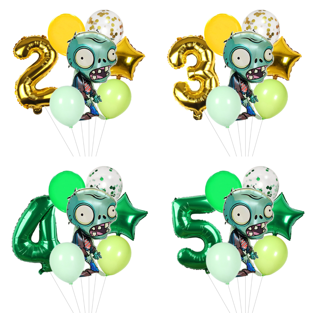 Plants vs Zombies Foil & Latex - Party Games Bunny ulasan dan harga