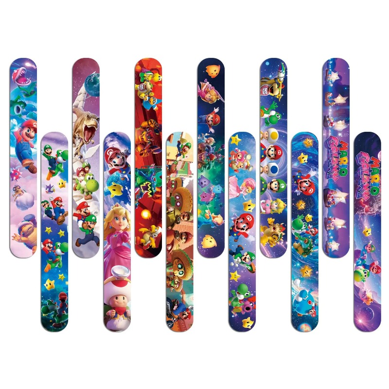 Super Mario PVC Slap Bracelets - Party Games Crazy ulasan dan harga