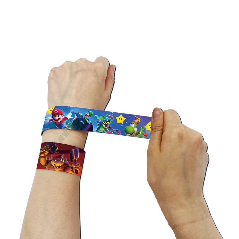 Super Mario PVC Slap Bracelets - Party Games Crazy ulasan dan harga