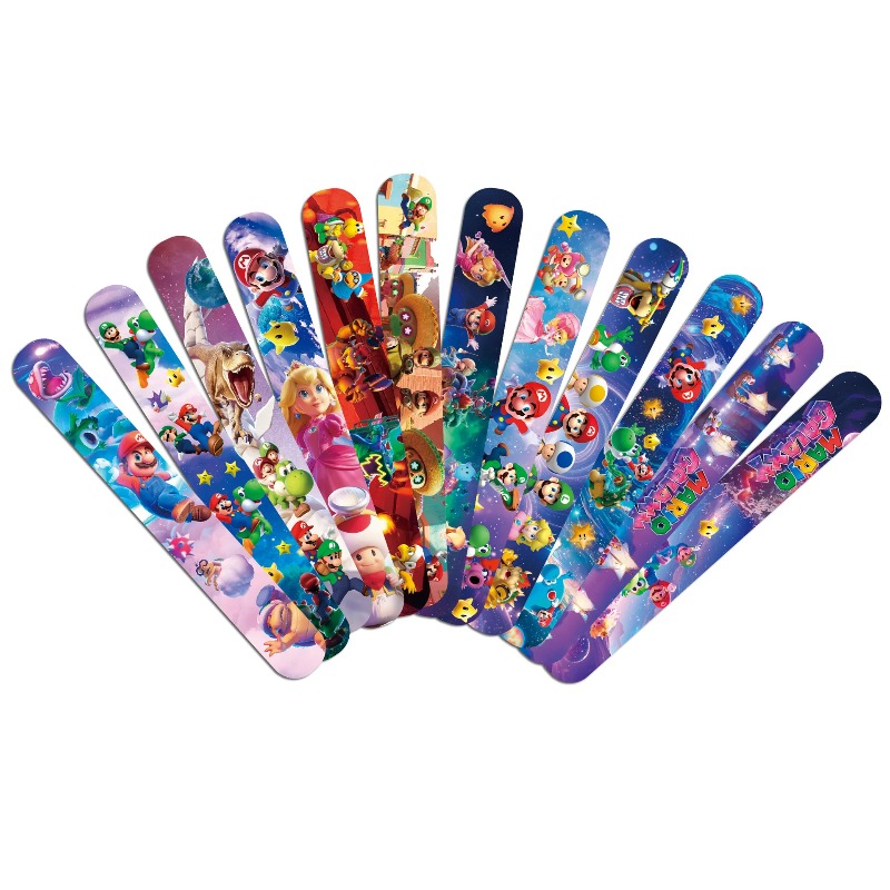Super Mario PVC Slap Bracelets - Party Games Crazy ulasan dan harga