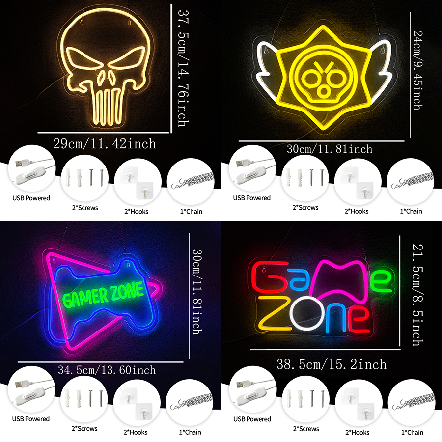 Game Zone Led Neon Sign, Stran - Party Games Best ulasan dan harga
