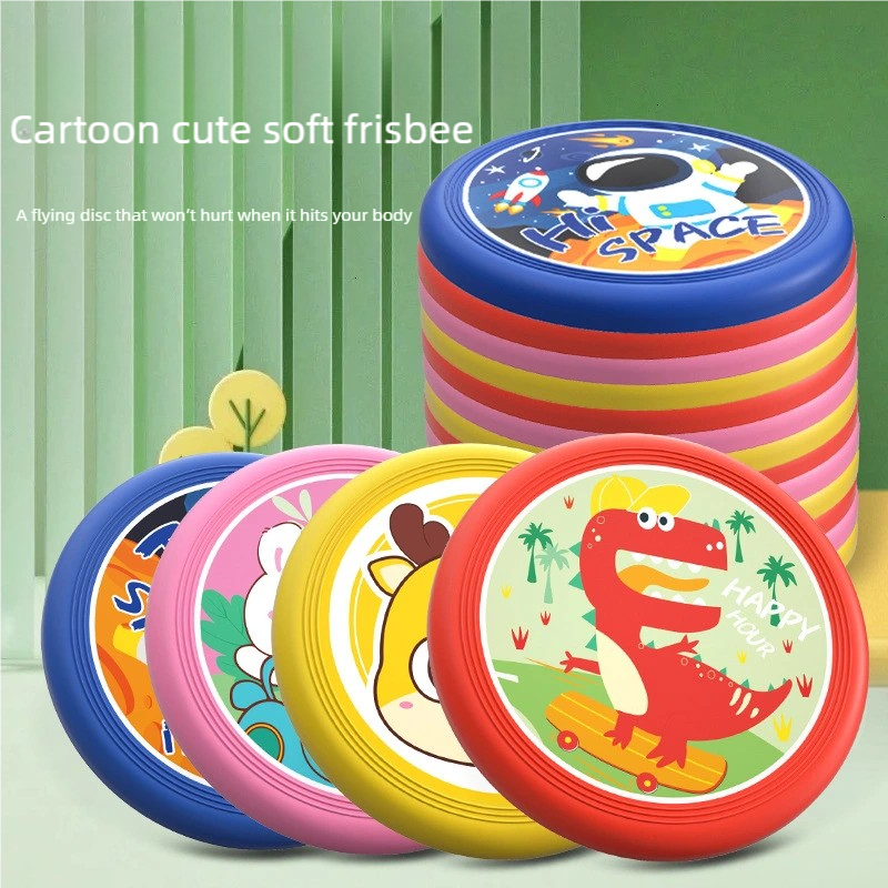 Kids Soft Rubber Frisbee Carto - Frisbee Freestyle Disc ulasan dan harga