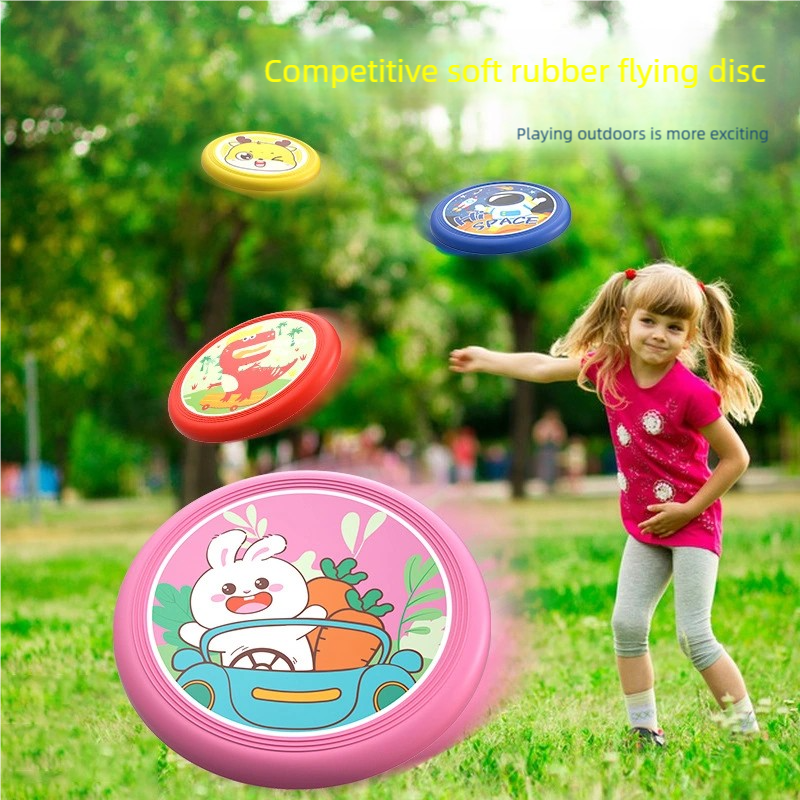 Kids Soft Rubber Frisbee Carto - Frisbee Freestyle Disc ulasan dan harga