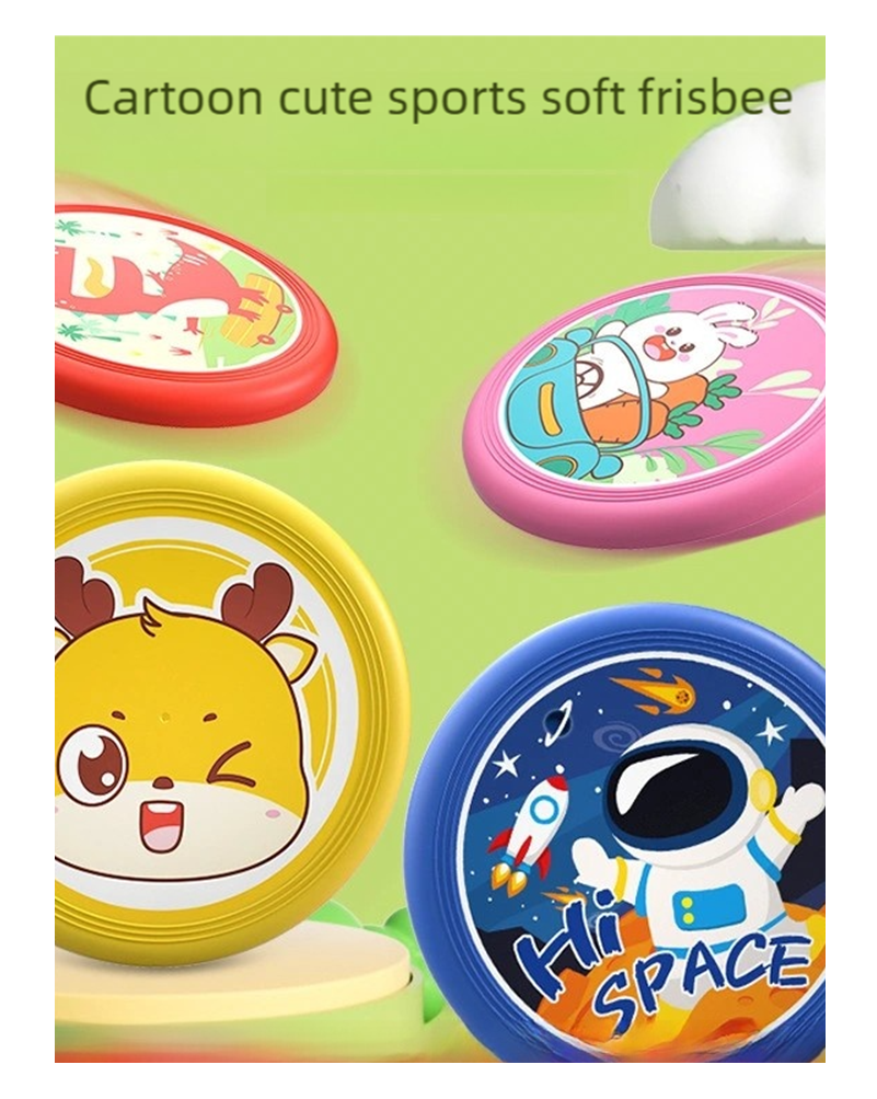 Kids Soft Rubber Frisbee Carto - Frisbee Freestyle Disc ulasan dan harga