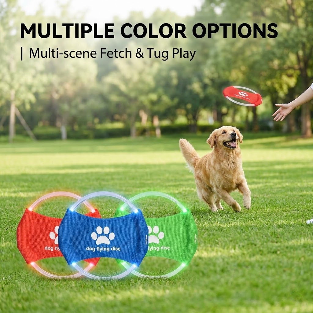 LED Glow Dog Flying Disc USB R - Frisbee Freestyle Disc ulasan dan harga